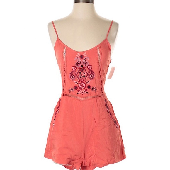Coco + Jaimeson Embroidered Romper Sz XL - Picture 1 of 10